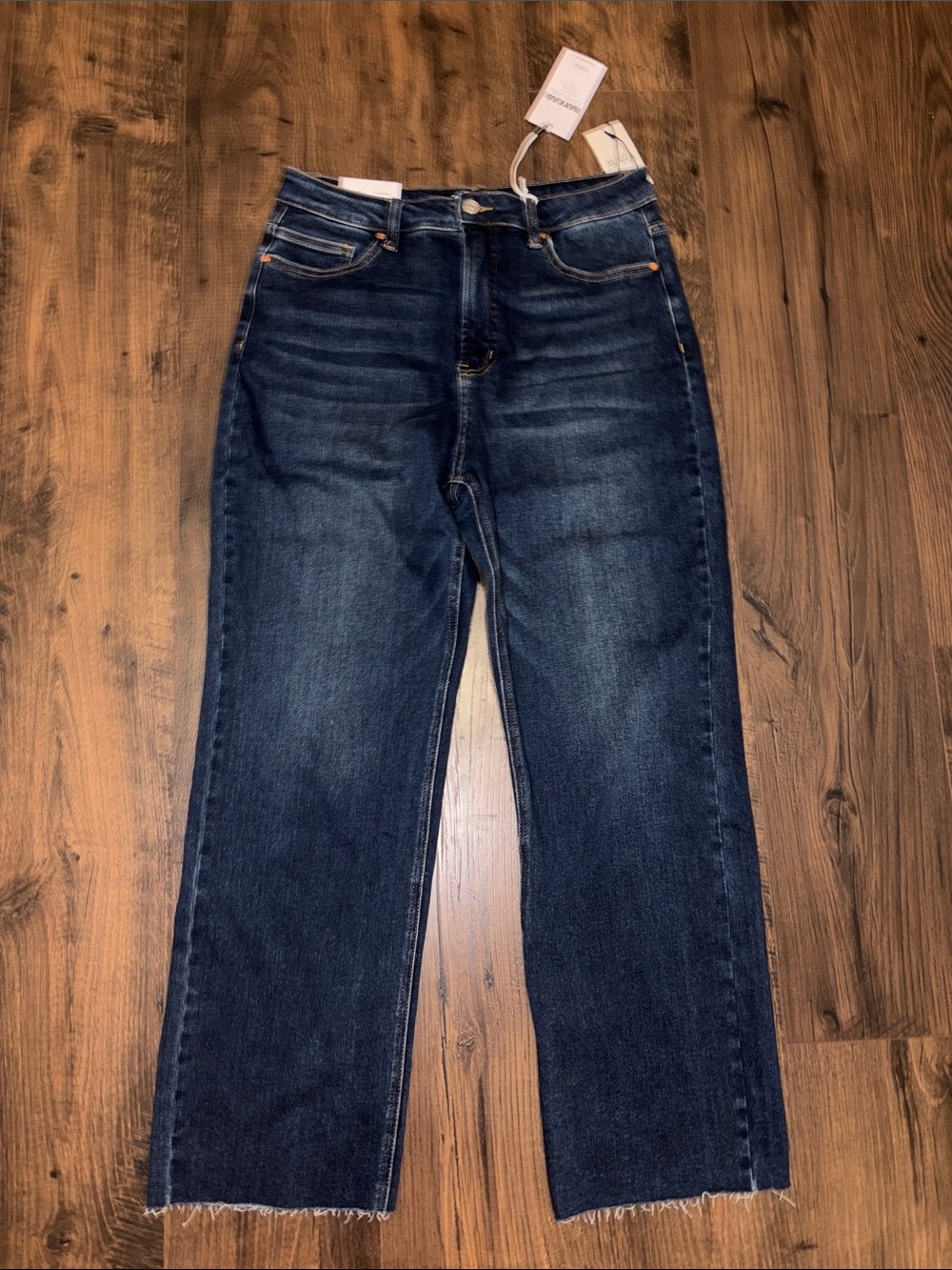 NWT Bayeas Straight Leg Women’s Jeans in Dark Indigo Wash